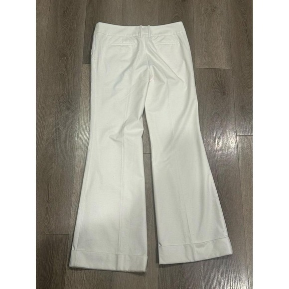 Bebe Audrey White Flare Wide Leg Dress Pants Womens Career Trousers Size 10 NWT - Picture 6 of 8